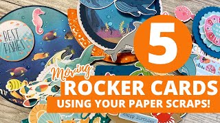 5 Moving Rocker Cards using Your Paper Scraps [upl. by Htidirem829]