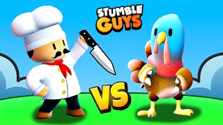 CHEFS vs TURKEYS In Stumble Guys [upl. by Sayre]