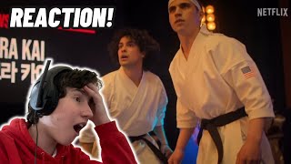 Cobra Kai Season 6 Part 2 TRAILER REACTION CRAZY [upl. by Atteragram]