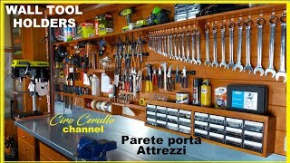 PARETE PORTA ATTREZZI tutorial di come costruirlaMaking WALL TOOL HOLDERS [upl. by Arlee]