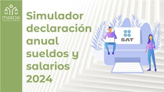 ¿Cómo presentar la declaración anual sueldos y salarios y asimilables a salarios en abril de 2024 [upl. by Macfarlane]