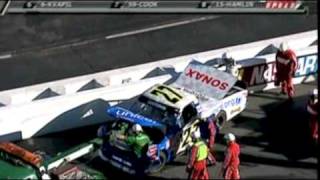 2007 Kroger 200  Jacques Villeneuve Crash [upl. by Lipfert982]