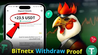 Withdraw Proof of 23 USDT on Bitnetx  New Usdt earning site  Free usdt [upl. by Nowujalo]