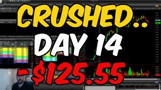 Day 14 Crushed  Warrior Trading Student [upl. by Nnyltiak]