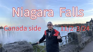 Niagara Falls Canada Side  VLOG in 4K  November 23 2024 vlog travel [upl. by Floeter]