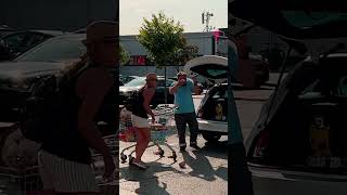 Karens Parking Karma Cart Incident Turns the Tables shorts [upl. by Lyret]