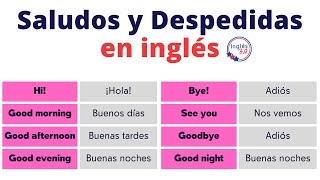 Saludos y Despedidas en inglés Formales e Informales  Significados de Hi Hello Bye [upl. by Assel78]