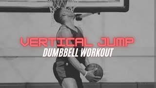 Dumbbell Vertical Jump Workout  Follow Along  Basketball Training [upl. by Blodget]