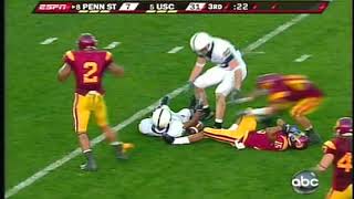 Taylor Mays BIG hit in the Rose Bowl 2009 [upl. by Aelhsa]