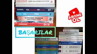 KPSSA Grubu ve Kaymakamlık Sınavı İçin Kaynak Önerileri 📚 kpss [upl. by Acissev781]