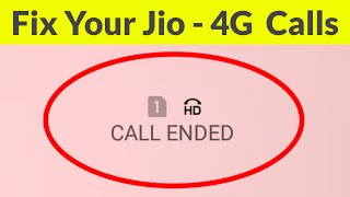 Fix Jio 4G Calling ProblemIncoming And Outgoing CallsSolve Call Ended On Android [upl. by Kealey]