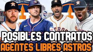 MLB POSIBLES CONTRATOS de los AGENTES LIBRES HOUSTON ASTROS para AGENCIA LIBRE MLB 20242025 [upl. by Edrea]