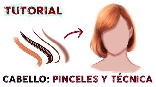 Como Pintar Cabello Principiantes Técnica Digital  Clip Studio Paint [upl. by Anayt]