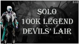 Destiny 2  Easy Solo 100k Legend The Devils Lair on Warlock  Season 18 [upl. by Assiralk247]