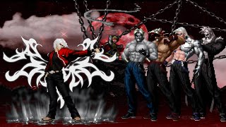 Mugen KOF Bloodedge Kyo Kusanagi Vs Ultimate Rugal Team [upl. by Birdella]