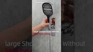 Tecmolog Magnetic Shower Head Holder All Meta No Drilling Handheld Shower Wand Bracket showerhead [upl. by Suoirad]