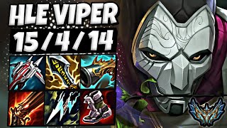 Jhin vs Zeri ADC  HLE Viper  Rank 1 Korea Challenger 1414 ✅ [upl. by Aicenra]