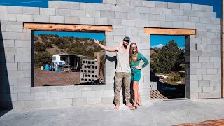 DOORS and WINDOWS  Concrete Tiny Home OFF GRID [upl. by Assira]