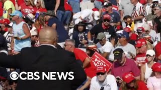 Eyewitness shares video from Trump rally after shots fired [upl. by Llerol]