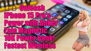 Anker Zolo Magnetic 10K Power Bank with USBC Cable review Wireless convenience plus wired fastcha [upl. by Aiym]