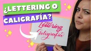 ¿Es LETTERING o CALIGRAFIA moderna [upl. by Rovelli317]