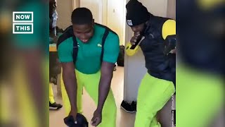 Jamaicas Olympic Bobsled Team Dances Away Shorts [upl. by Eidoj]