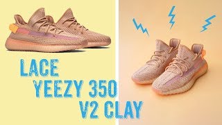 4 NEW WAYS TO LACE YEEZY 350 V2 CLAY [upl. by Liagabba333]