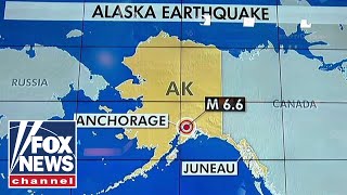 Tsunami warning after earthquake near Anchorage Alaska [upl. by Dry297]