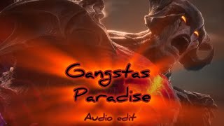 Gangstas Paradise audio edit  instrumental [upl. by Pollak]