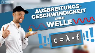 Ausbreitungsgeschwindigkeit einer Welle  Physik für Mediziner  Physik Grundlagen [upl. by Cordie90]