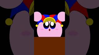 Kirby become pomniThe Amazing Digital Circus animation kirby memes shorts cute [upl. by Narton]