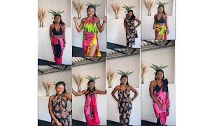 8 DIFFERENT WAYS TO TIE YOUR SARONG  PAREO  WRAP SKIRT [upl. by Anolahs]