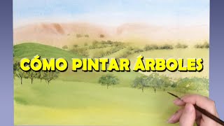 ✔3 FORMAS de PINTAR ÁRBOLES en ACUARELA [upl. by Pampuch279]