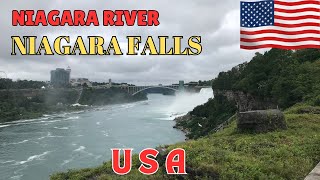 Niagara River New York USA  Niagara Falls Relaxation Film 4K [upl. by Wrennie]