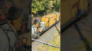 Loram Ballast Cleaner Goes Under An Old Bridge In Hummelstown Pa Harrisburg East Line [upl. by Tehc]