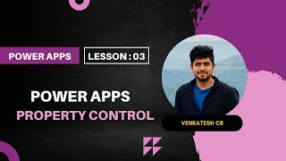 Power Apps training in Tamil  Lesson 3  Power apps popular Property Control [upl. by Bord293]