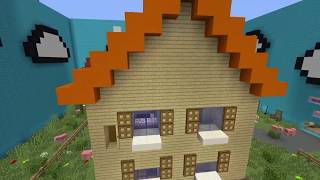 CACHE CACHE SUR MINECRAFT MAP PEPPA PIG  PS4 FR  COURT MÉTRAGE  FILM [upl. by Lilahk]