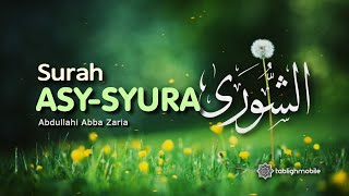 Surah ASYSYURA Musyawarah  Lirik teks Arab dan terjemahannya [upl. by Aihseket]