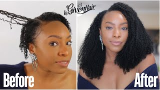 Fast amp Easy Protective Style for Short Type 4 Natural Hair l Hergivenhair [upl. by Elleirol870]