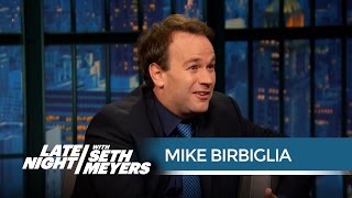 Mike Birbiglia Talks CoStarring in Trainwreck  Late Night with Seth Meyers [upl. by Alanna]