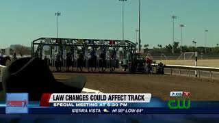 Special meeting being held Wednesday to discuss new changes in law affecting race track [upl. by Epolenep]