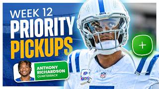 Top 7 Fantasy Football Waiver Wire Pickups for Week 12  Priority Adds 2024 [upl. by Almira]