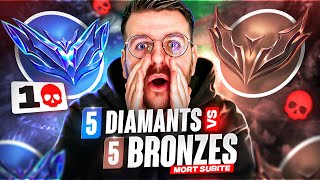 5 DIAMANTS CONTRE 5 BRONZES MAIS LES DIAMANTS NONT QUUNE SEULE VIE  MORT SUBITE [upl. by Atnoled]