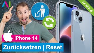 iPhone 14  Zurücksetzen  Reset •  • 📱1️⃣4️⃣ • ⏬ • Anleitung  Tutorial [upl. by Mclaurin]