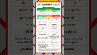 Today Tamil Calendar l Nalla Neram amp Panchangam l November 23 2024 l panchangam nallaneram [upl. by Idnek]