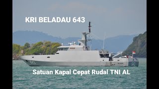 KRI BELADAU 643 IN ACTION [upl. by Spense]