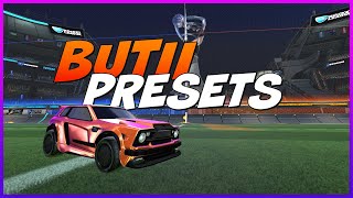 ALL OF MABUTIIS PRESETS  25 CLEAN SWEATY AND PRO PRESETS  ROCKET LEAGUE PRESET SHOWCASE [upl. by Eiramenna]