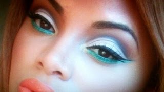 Neutral Cut Crease With A Pop Of Color Makeup Tutorial [upl. by Yllom]