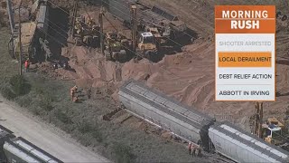 NTSB investigating Texas train derailment [upl. by Zondra41]