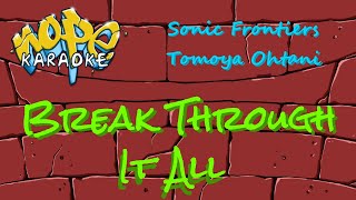 Sonic Frontiers  Break Through It All Karaoke [upl. by Fayette]